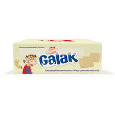 CHOCOLATE BLANCO GALAK 30 g, CAJA DE 12 UNIDADES