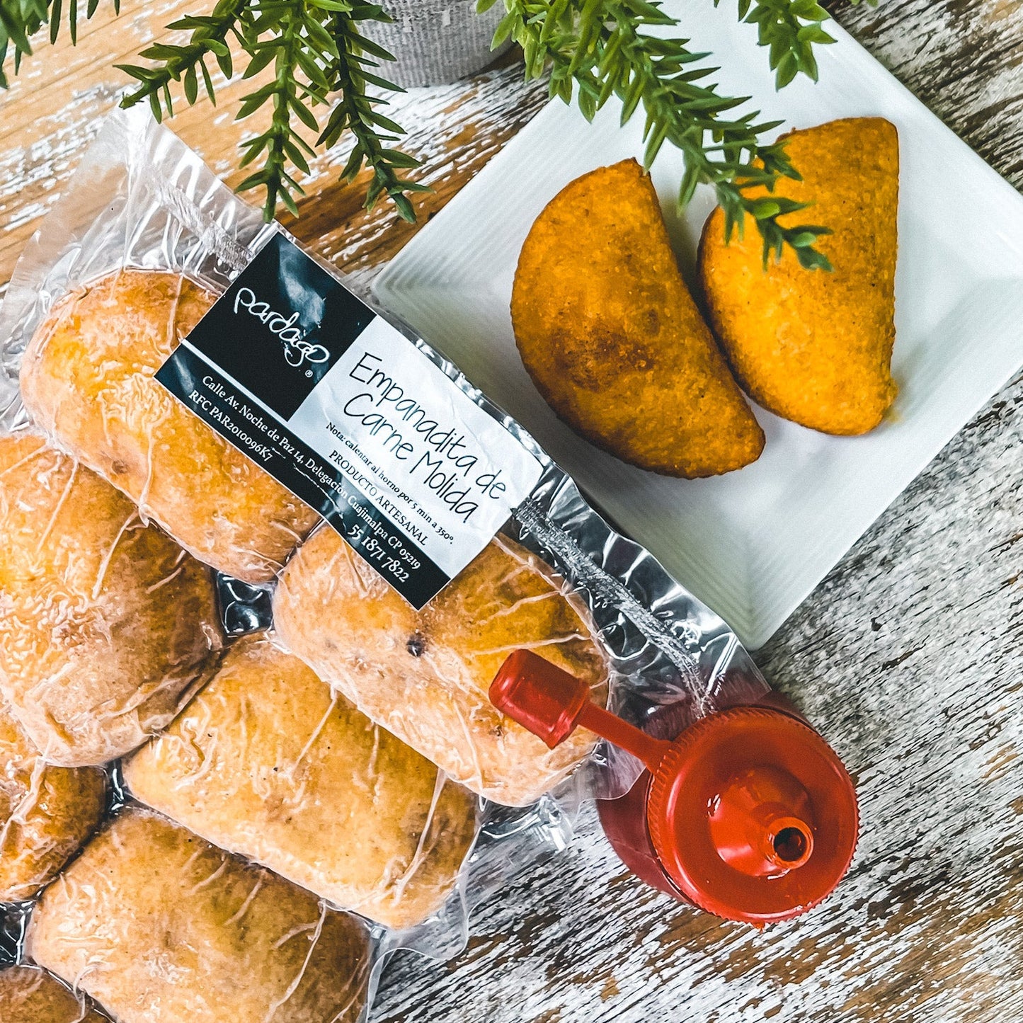 EMPANADITAS DE CARNE MOLIDA PQTE DE 12 UNIDADES