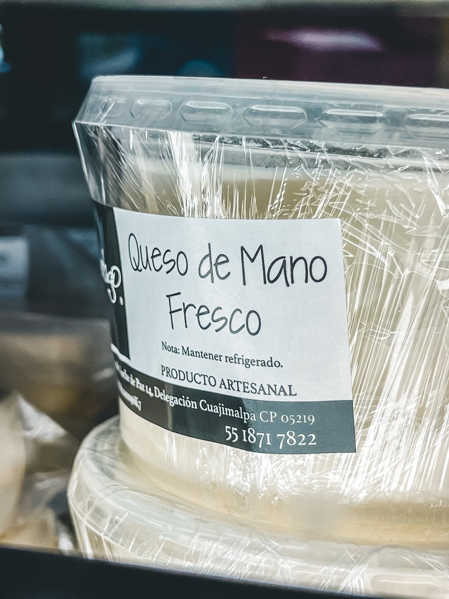 QUESO DE MANO 500 g (5 rodajas de 100 g)