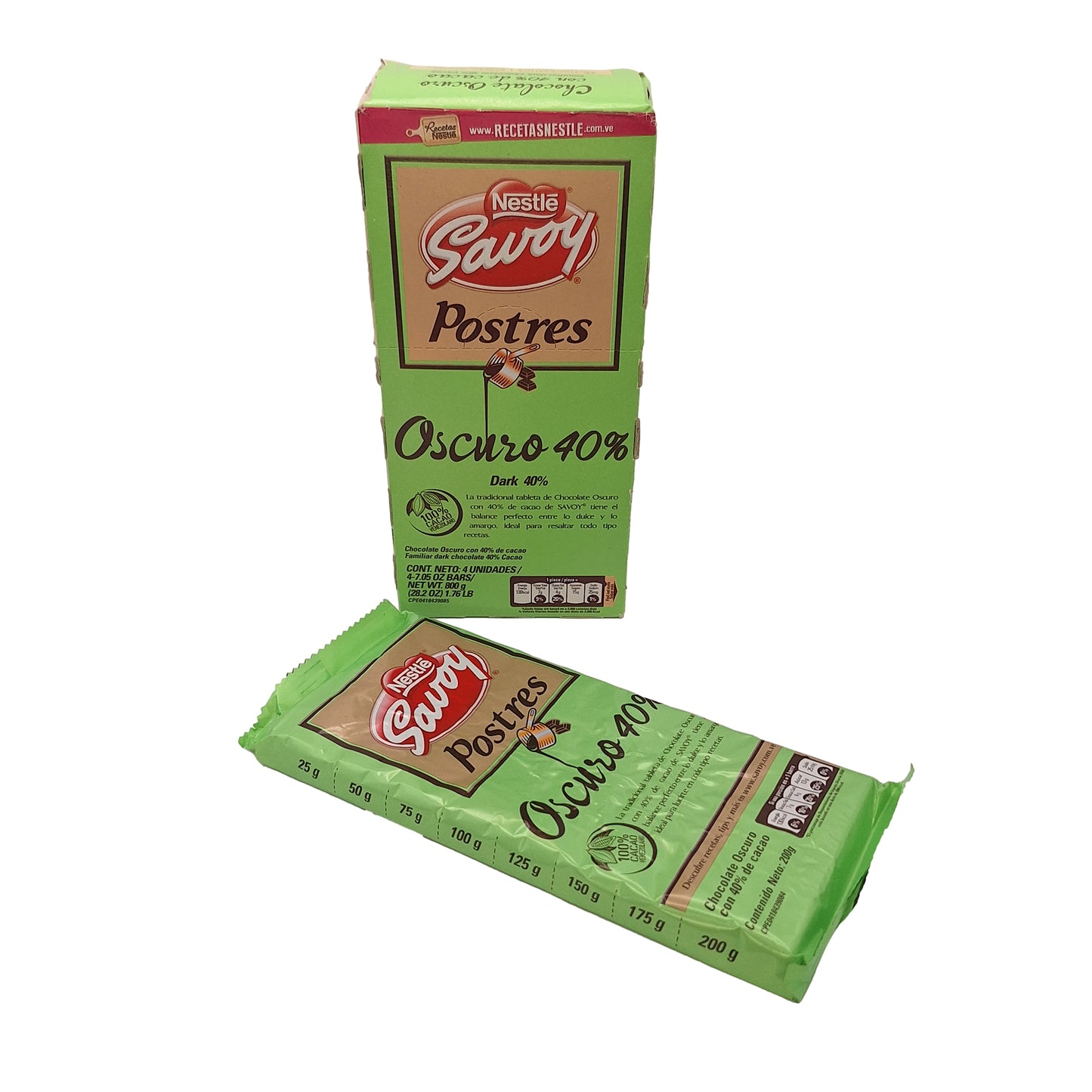 CHOCOLATE POSTRES SAVOY 40% 1 X 200g