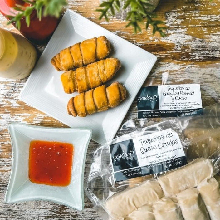TEQUEÑOS DE QUESO CRUDOS, PQTE DE 24 UNIDADES por