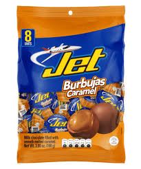 JET BURBUJAS CARAMEL BOLSA 8 UNIDADES